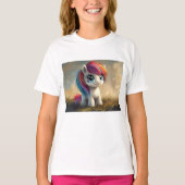 Schattige eenhoornschilderij t-shirt (Voorkant)