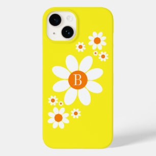 Schattige Eenvoudig Bloemenontwerp Enig Initiaal G Case-Mate iPhone 14 Hoesje