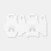 Schattige Eenvoudig Boho Rainbow Meisje Baby showe Bedankdoosjes (Uitgevouwen)