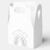 Schattige Eenvoudig Boho Rainbow Meisje Baby showe Bedankdoosjes (Geopend)