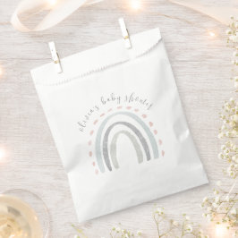 Schattige Eenvoudig Boho Rainbow Meisje Baby showe Bedankzakje