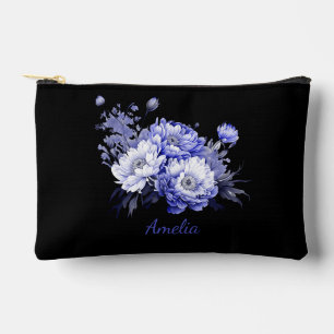 Schattige Eenvoudig Elegant Zwart Met Bloemen Etui