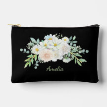 Schattige Eenvoudig Elegant Zwart Met Bloemen