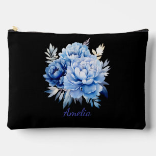 Schattige Eenvoudig Elegant Zwart Met Bloemen Etui