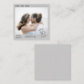 Schattige Eenvoudig en Elegant Opslaan van de datu Notitiekaartje (Voorkant / Achterkant)