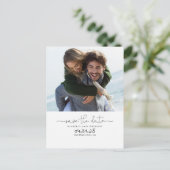 Schattige eenvoudig en minimaal opslaan van de dat aankondigingskaart (Staand voorkant)