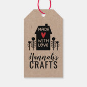 Schattige eenvoudig gemaakt met liefde Small Busin Cadeaulabel (Achterkant)