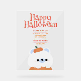 Schattige eenvoudig leuk Halloween feest Acryl Bord