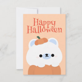 Schattige eenvoudig leuk Halloween feest Bedankkaart