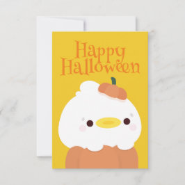 Schattige eenvoudig leuk Halloween feest Bedankkaart