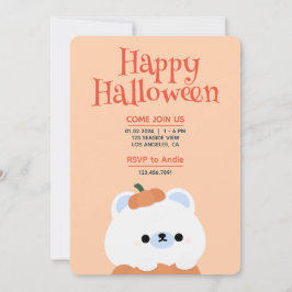 Schattige eenvoudig leuk Halloween feest Kaart