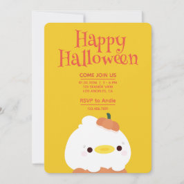 Schattige eenvoudig leuk Halloween feest Kaart