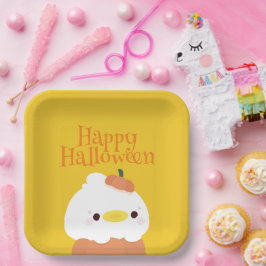 Schattige eenvoudig leuk Halloween feest Papieren Bordje