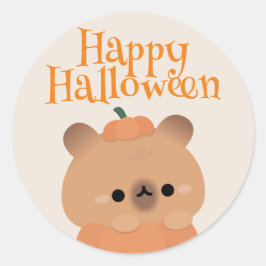 Schattige eenvoudig leuk Halloween feest Ronde Sticker