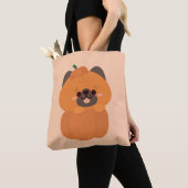 Schattige eenvoudig leuk Halloween feest Tote Bag (Dichtbij)