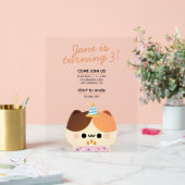 Schattige eenvoudig leuk verjaardagsfeestje acryl bord (Huwelijk)