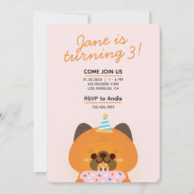 Schattige eenvoudig leuk verjaardagsfeestje