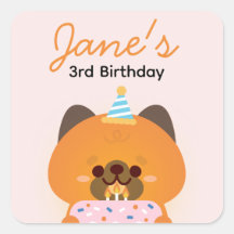 Schattige eenvoudig leuk verjaardagsfeestje