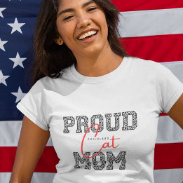 Schattige eenvoudig ontwerp cat mom t-shirt