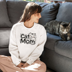 Schattige Eenvoudig Ontwerp Vrouwen Kattenliefhebb T-shirt