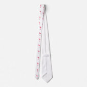 Schattige Eenvoudig Roze Flamingo patroon Stropdas (Achterkant)