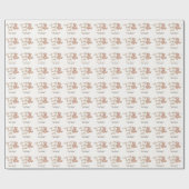 Schattige Eenvoudig Teddy Bear Baby shower Cadeaupapier (Vlak)