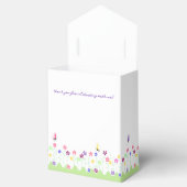 Schattige eenvoudig voorjaar Bloemen Baby shower Bedankdoosjes (Geopend)