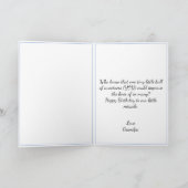 Schattige Eenvoudig Vuurwerk Witte Kleinzoon 1e Ve Kaart (Binnen)