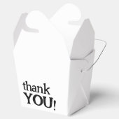 Schattige eenvoudige dank u Baby shower gunstvakke Bedankdoosjes (Geopend)