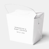 Schattige eenvoudige dank u Baby shower gunstvakke Bedankdoosjes (Achterkant)