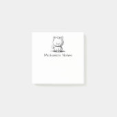 Schattige Eenvoudige Met de Hand Getekende Kat Post-it® Notes (Voorkant)