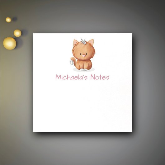 Schattige Eenvoudige Oranje Kat Post-it® Notes