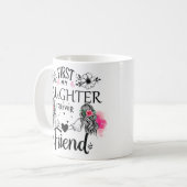 Schattige eerst mijn dochter wrap koffiemok (Voorkant links)