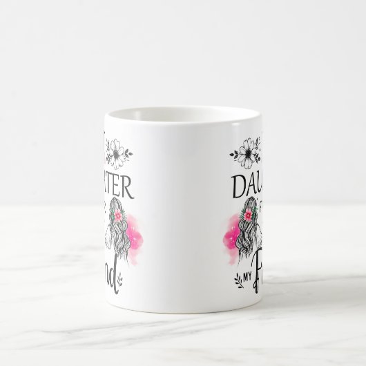 Schattige eerst mijn dochter wrap koffiemok (Center)