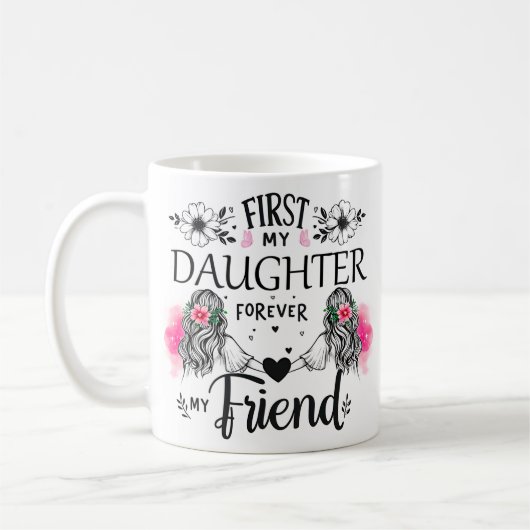 Schattige eerst mijn dochter wrap koffiemok (Links)