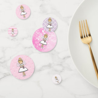 Schattige Eerste Heilige Communie meisje Confetti