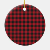 Schattige eerste kerst getrouwd rood hart keramisch ornament (Achterkant)