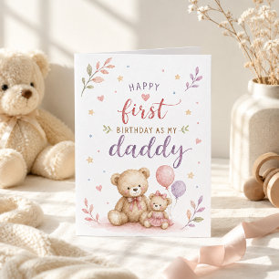 Schattige eerste verjaardag als mijn papa Waterver Kaart