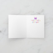 Schattige eerste verjaardag gevouwen Kaart (Binnen)