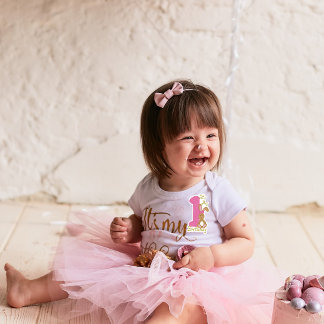 Schattige eerste verjaardag meisje konijn sticker