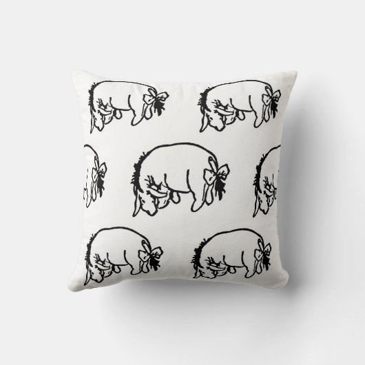 Schattige Eeyore Kussen (Achterkant)