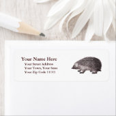 Schattige egel Antiek gravure Etiket (Insitu)