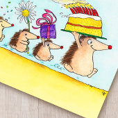 Schattige egel briefkaart