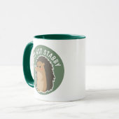 Schattige egel: Cute but Stabby Mok (Voorkant links)