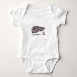 Schattige egel dier dieren in het wild bos aquarel romper