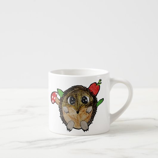 Schattige egel espresso kop (Rechts)