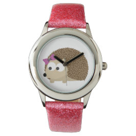 schattige egel horloge