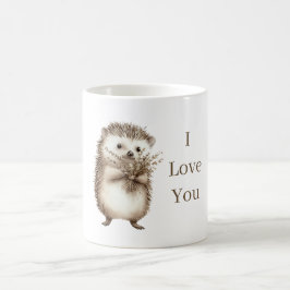 Schattige egel Ik hou van jou Koffiemok