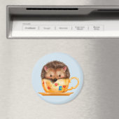 Schattige egel in Teacup Magnet (Insitu (Vaatwasser))