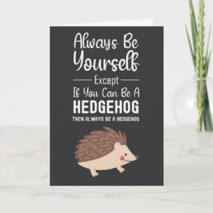 Schattige Egel Kaarten Grappig Dieren Humor Cartoo